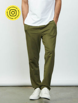 Creatures of Habit - Pima French Terry Pants- Military Green
