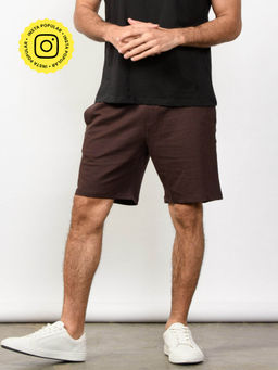 Creatures of Habit - Pima French Terry Shorts- Walnut Brown