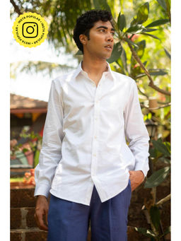 Creatures of Habit - Egyptian Cotton Shirt- Easy Care White