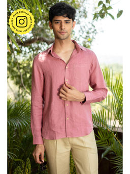 Creatures of Habit - Linen Shirt- Vintage Pink