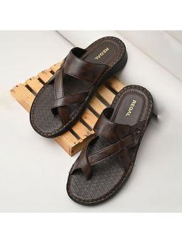 REGAL - Brown Men Casual Leather Sandals