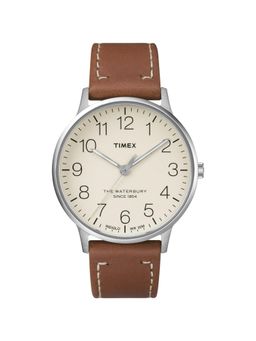 Timex - Waterburry Round 40mm Cream Dial Analog Men Watch - TW2R25600UJ