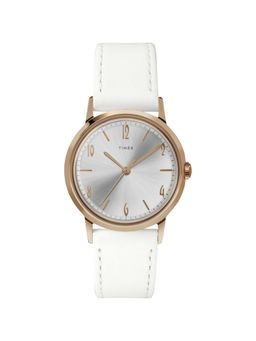 Timex - Marlin Round 21mm Silver Dial Mechanical Women Watch - TW2T18300U9