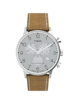 Timex - Waterburry Round 40mm Silver Dial Analog Men Watch - TW2T71200UJ