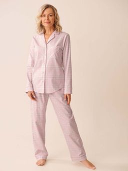 La Vie En Rose - Pink Cotton Shirt with Pyjama