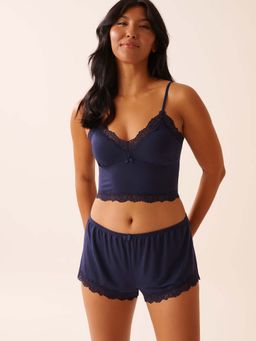 La Vie En Rose - Blue Modal Camisole