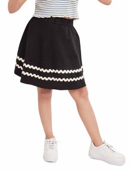 Olele - Girls Ashley Solid Black Skirt