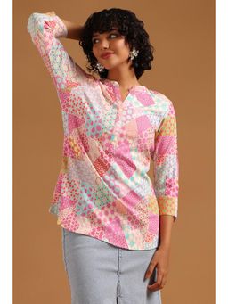 Soch - Multi-Color Printed Regular Mandarin Neck Tunic