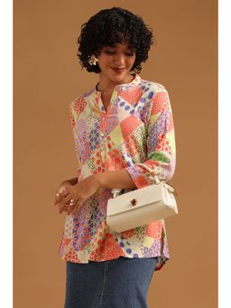 Soch - Multi-Color Printed Regular Mandarin Neck Tunic