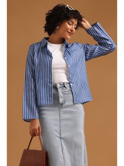 Soch - Blue Stripes Regular Collar Neck Shirt