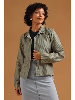 Soch - Mustard Stripes Regular Collar Neck Shirt