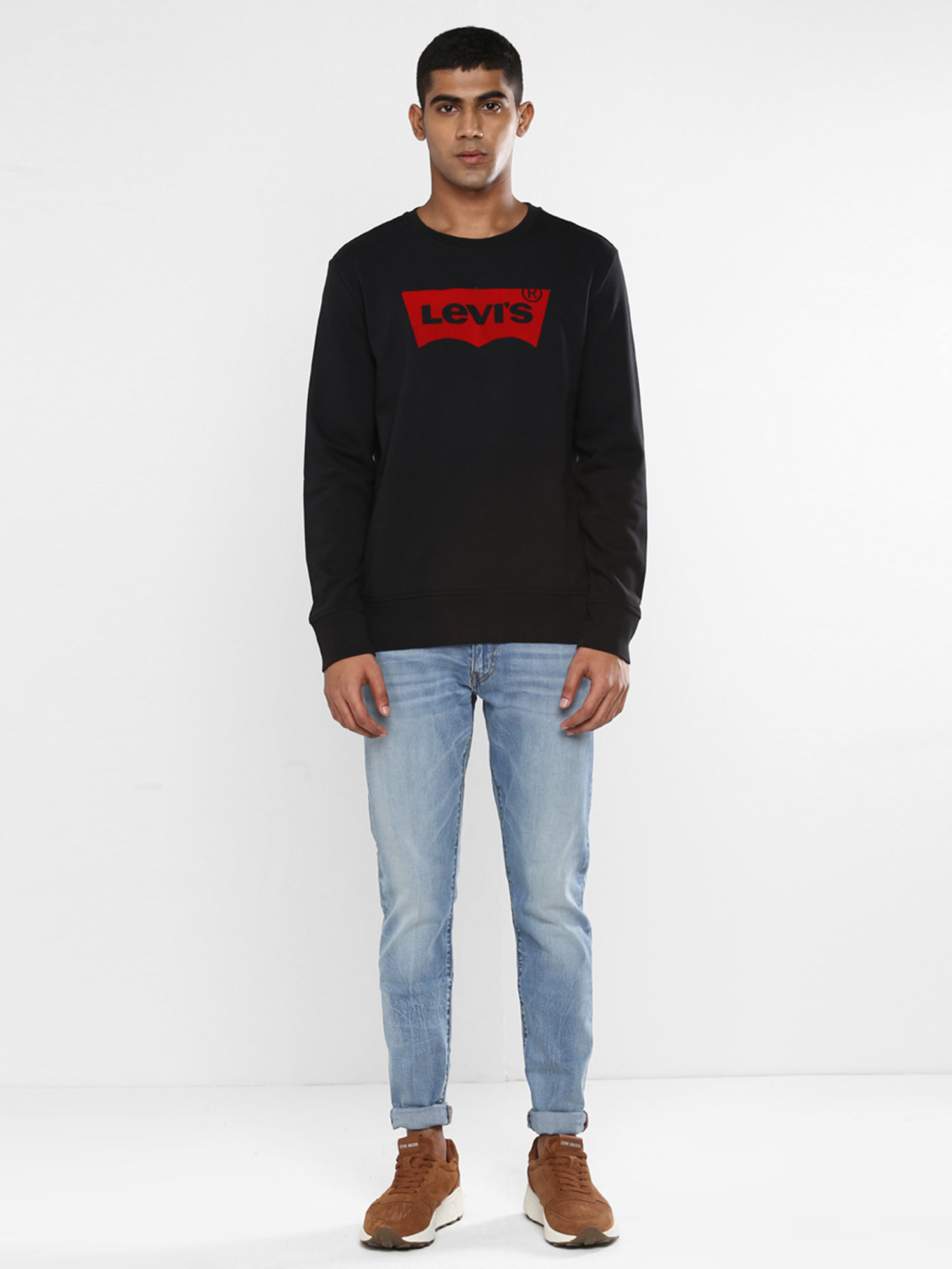 Buy Levi's Men Navy Black Sweatshirt 