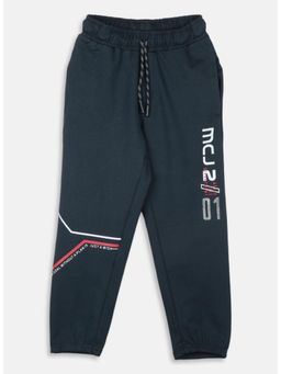 Monte Carlo - Boys Charcoal Cotton Blend Mid Waist Joggers