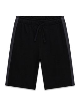 Guess - Boys Black Cotton Mid Waist Shorts