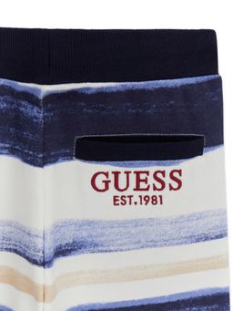 Guess - Boys Multi-Colour Cotton Mid Waist Shorts