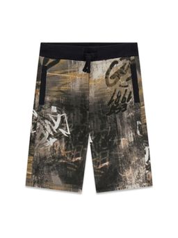 Guess - Boys Multi-Colour Cotton Mid Waist Shorts