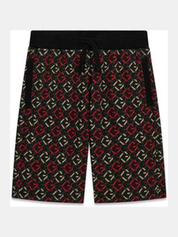 Guess - Boys Multi-Colour Cotton Mid Waist Shorts