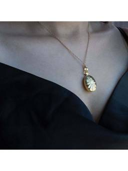 ANUSHKA JAIN JEWELLERY - 925 Ray Of Hope In Sterling Silver With Gold Vermeil