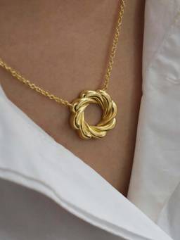 ANUSHKA JAIN JEWELLERY - 925 Allure Necklace In Sterling Silver With Gold Vermeil