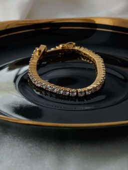 ANUSHKA JAIN JEWELLERY - 925 Tennis Bracelet In Sterling Silver With Gold Vermeil