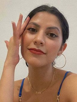 ANUSHKA JAIN JEWELLERY - 925 Roll Up Hoops In Sterling Silver With Gold Vermeil