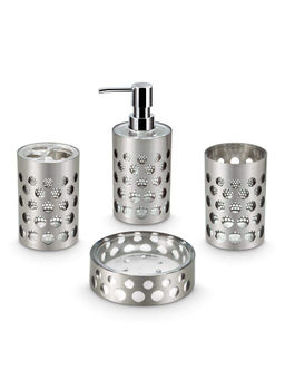 Freelance - Miami 4 Pcs Bathroom Set-Dispenser Holder Tumbler & Soap Dish