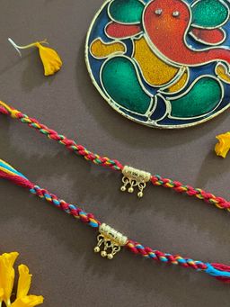 Digital Dress Room - Simple Rakhi Designs Ghungroo Thread Rakhi (Pack of 2)