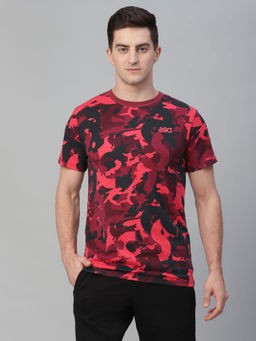 ASICS - At Aop Ss Pink Casual T-Shirt