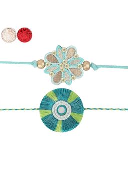MasQ - Khushi Teal Rakhi (Pack of 2)