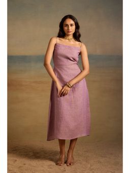 dhaaga - Lavender Esme Solid Dress