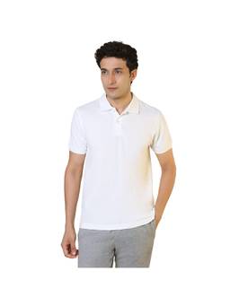 Sleepz by Raymond - Regular Fit Solid White T-Shirt