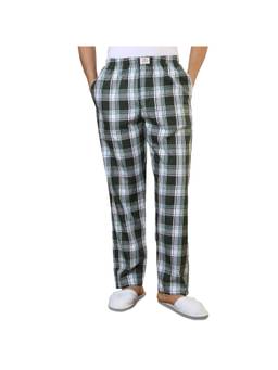 Sleepz by Raymond - Regular Fit Checkered Dark Green Pyjama