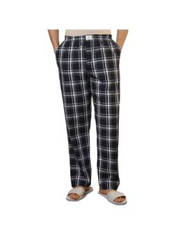 Sleepz by Raymond - Regular Fit Checkered Navy Blue Pyjama