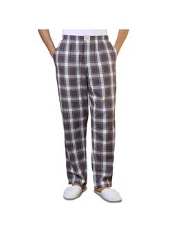 Sleepz by Raymond - Regular Fit Checkered Dark Brown Pyjama