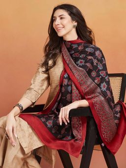 Fabindia - Black Viscose Blend Stole