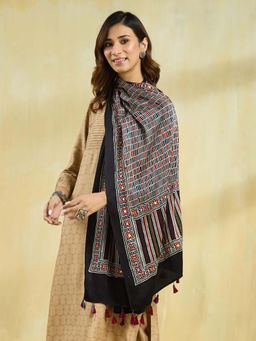 Fabindia - Blue Viscose Blend Stole