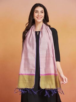 Fabindia - Pink Silk Stole