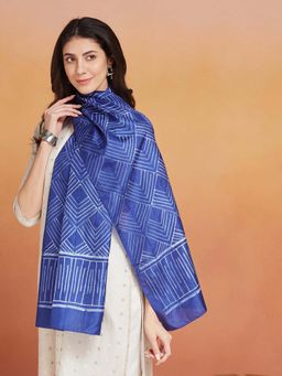 Fabindia - Blue Silk Stole