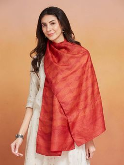 Fabindia - Rust Silk Stole