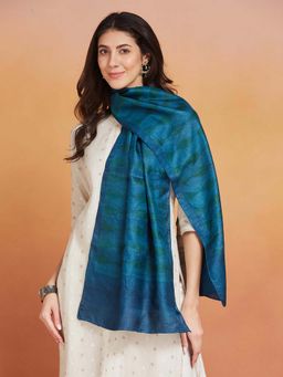 Fabindia - Teal Silk Stole
