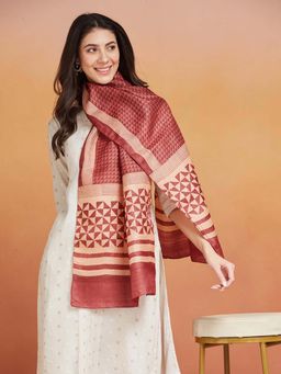 Fabindia - Maroon Silk Stole