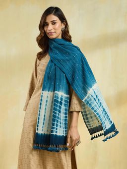 Fabindia - Women Blue Wool Stole