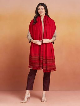 Fabindia - Red Wool Shawl