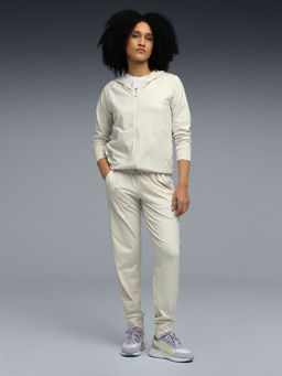 Puma - Women White Studio Foundations Moisture-Wicking Jacket