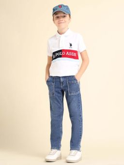 U.S. POLO ASSN. - Kids Boys Relaxed Fit Mid Rise Jeans