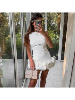 MISS MOSA BY AKANKSHA - Piony Statement Ruffled Mini Dress