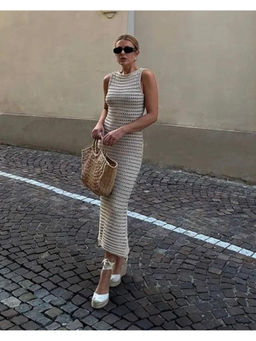 MISS MOSA BY AKANKSHA - Rubeza Resort Wear Soft Knit Maxi Dress