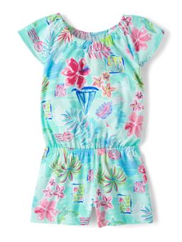 The Children's Place - Girls Tropical Flutter Romper