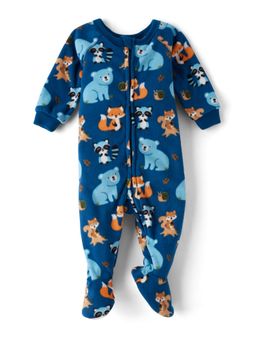 The Children's Place - Boys Critter Microfleece Footed Onesies