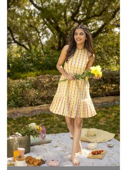 Anuvas - Yellow Printed June Dress